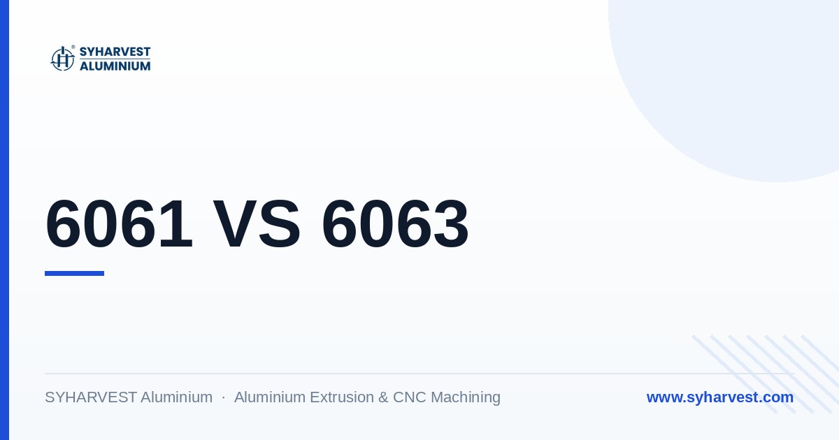 6061 vs 6063 Aluminum: Which Alloy Is Right for Your Project?